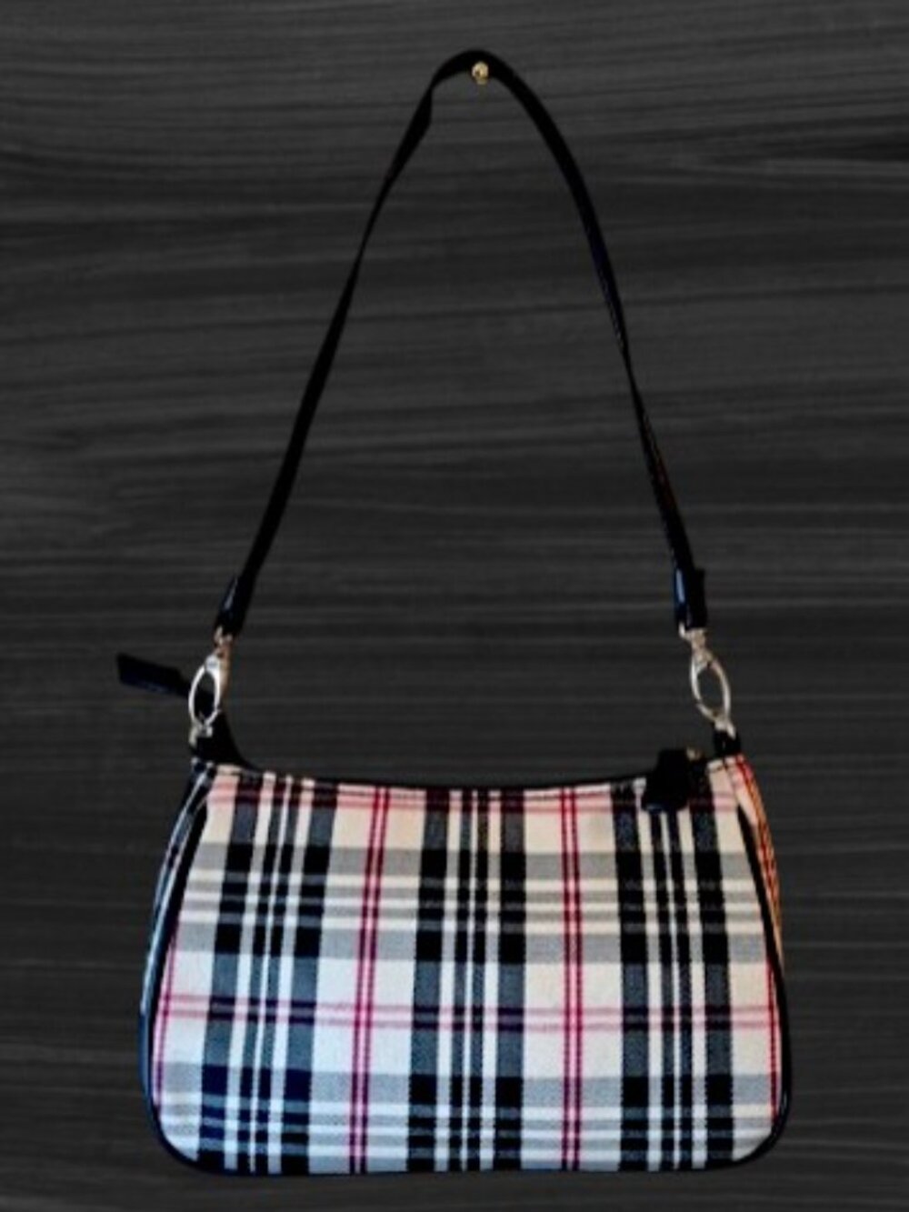 Vintage Preppy Plaid Handbag